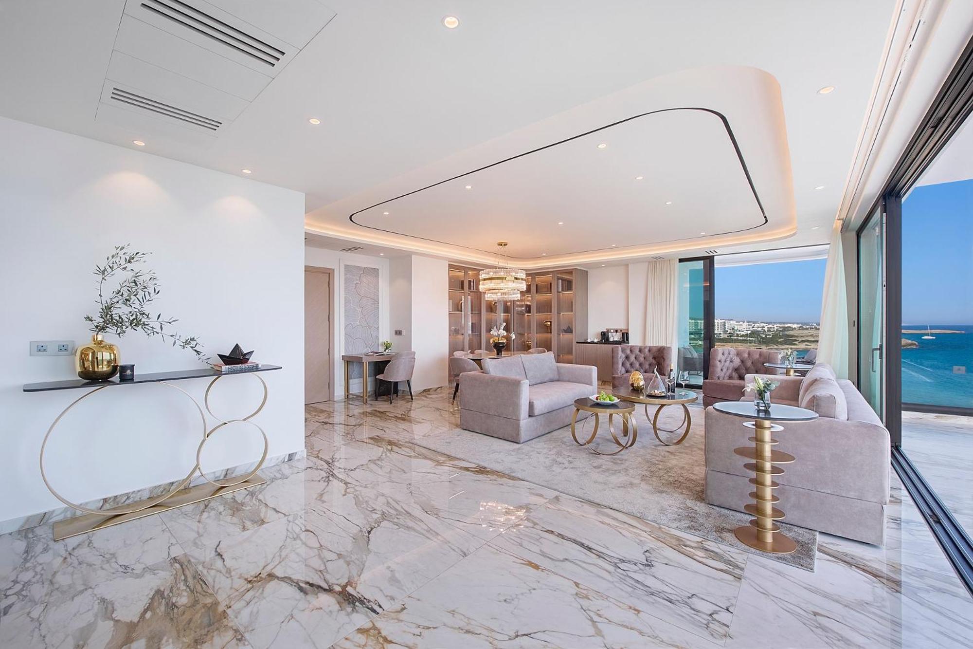 Adams Beach Hotel & Spa (Adults Only) Ayia Napa Esterno foto The interior of a penthouse at The Ritz-Carlton, DIFC